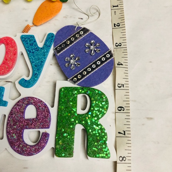 Happy Easter Glitter Sign - Picture 8 of 8